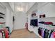 Walk-in closet featuring custom shelving and hanging space for clothes at 4936 Mountain Foliage Dr, Las Vegas, NV 89148