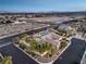 Aerial view highlights the home's prime corner lot, pool, and putting green at 5640 Willow Canyon St, Las Vegas, NV 89149