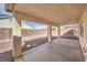 Covered patio with concrete flooring and views of the backyard at 6217 Statue St, North Las Vegas, NV 89081