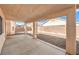 Covered patio with concrete flooring and views of the backyard at 6217 Statue St, North Las Vegas, NV 89081