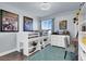 bedroom with lofted bed, dresser, and cool comics at 640 Hayborn Meadows St, Las Vegas, NV 89138