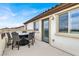 Outdoor patio with seating and views of surrounding landscape at 640 Hayborn Meadows St, Las Vegas, NV 89138