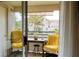 Cozy balcony with seating offers an intimate outdoor space at 725 Wheat Ridge Ln # 201, Las Vegas, NV 89145