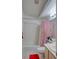 Bright bathroom featuring a shower-tub combo with decorative shower curtain at 725 Wheat Ridge Ln # 201, Las Vegas, NV 89145