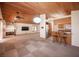 Bright open floorplan featuring a living room and a kitchen at 7913 Sailboat Ln, Las Vegas, NV 89145