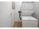 Efficient laundry space with stacked washer and dryer for convenient in-home laundry at 900 Las Vegas Blvd # 903, Las Vegas, NV 89101