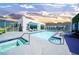 Beautiful rooftop pool and spa with city views, lounge chairs, and sleek design offering a luxurious escape at 900 Las Vegas Blvd # 903, Las Vegas, NV 89101