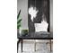 Close-up of desk with black marble top and gold legs at 10261 Largo Sassetta Ct, Las Vegas, NV 89135