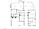 Black and white floor plan displays home's room layout including kitchen, bedrooms, garage, and living spaces at 10524 Longwood Dr, Las Vegas, NV 89134