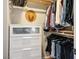 Neatly organized walk-in closet with plenty of hanging space and storage shelves at 11091 Parete Ct, Las Vegas, NV 89141