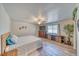 Relaxing primary bedroom with ceiling fan, laminate floors and ample natural light at 1131 China St, Pahrump, NV 89048