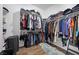 Spacious walk-in closet offering extensive storage and organizational options at 11826 Corenzio Ave, Las Vegas, NV 89138