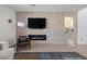 Stylish living room with a modern fireplace and mantel adding warmth to the elegant interior design at 11826 Corenzio Ave, Las Vegas, NV 89138