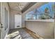 Exterior entry with ceiling fan and view of yard at 1840 N Jones Blvd, Las Vegas, NV 89108