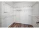 Walk-in closet with laminate flooring and wire shelving, provides ample storage space for clothing and accessories at 1840 N Jones Blvd, Las Vegas, NV 89108