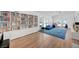 Bright living room features built-in bookcase, and a view to the backyard at 1853 Heydon Ct, Henderson, NV 89014