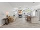 Open concept living area showcasing modern finishes and decorative fireplace at 2163 Fountain Springs Dr, Henderson, NV 89074