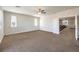 Spacious bedroom featuring a ceiling fan and ample natural light at 228 Via Vallisneri, Henderson, NV 89011