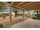 The backyard has a covered patio for relaxing and a well landscaped yard at 3020 Ripon Dr, Las Vegas, NV 89134
