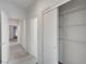 Hallway with easy access to storage space at 3020 Ripon Dr, Las Vegas, NV 89134