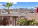 A view of the patio cover against the mountain backdrop at 3362 Pheasant Canyon Way # 1005, Laughlin, NV 89029