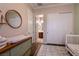 Bright Bedroom room view showing changing table, crib and closet doors at 3920 Eiderdown Pl, North Las Vegas, NV 89084