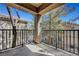 Private balcony with railing, with lush tree views at 4685 Apulia Dr # 202, North Las Vegas, NV 89084