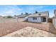 The backyard is fenced and features gravel landscaping at 537 Inness Ave, Henderson, NV 89011