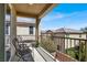 Private balcony with iron railing and neighborhood views, perfect for relaxing at 5614 Bishop Flowers St, Las Vegas, NV 89130