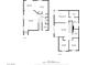 Floor plan highlighting the layout of the first and second floors at 6745 Jackson Junction St, Las Vegas, NV 89149