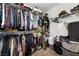 Walk-in closet with ample space, shelving, and rods for organized storage at 6745 Jackson Junction St, Las Vegas, NV 89149