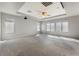Spacious bedroom boasts ceiling fan, recessed lighting, and lots of natural light at 6909 Forest Gate St, North Las Vegas, NV 89084
