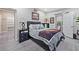 This bedroom features modern decor, a walk-in closet, and an ensuite bathroom at 9090 Josepine St, Pahrump, NV 89048