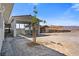 Outdoor living area with brick pavers and shelter from the elements at 9090 Josepine St, Pahrump, NV 89048