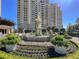 Ornamental fountain with statue and garden enhances property appeal at 9101 Alta Dr # 18, Las Vegas, NV 89145