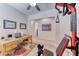 Bright office space with neutral walls, carpet, and home gym equipment at 1012 Terron Allen Ave, North Las Vegas, NV 89031