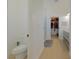 Bathroom with double vanity, glass shower, and large walk-in closet at 1660 W Princeton Cir, Pahrump, NV 89060