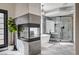 Beautiful bathroom featuring a modern shower, stylish bathtub and neutral color palette at 167 Ebb Tide Cir, Las Vegas, NV 89123
