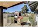 Outdoor kitchen and grill area in a fenced backyard at 2381 Marion St, Las Vegas, NV 89104
