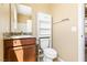 Well-maintained bathroom with granite countertop, modern fixtures, and plenty of storage space at 2612 Tullamore Creek Ln, Laughlin, NV 89029