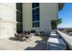 This rooftop deck features a dining area, outdoor kitchen, and comfortable seating at 353 E Bonneville Ave # 289, Las Vegas, NV 89101
