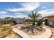 Backyard features a pool, storage shed, and mature landscaping at 4476 Oakhill Cir, Las Vegas, NV 89121