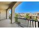 Balcony with views of the street and neighborhood at 6773 Goose Watch Ct, Las Vegas, NV 89139