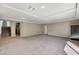 Large bonus room with recessed lighting, and neutral-toned carpet at 6773 Goose Watch Ct, Las Vegas, NV 89139