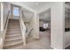 Carpeted staircase leading to the upper level of the home at 6773 Goose Watch Ct, Las Vegas, NV 89139