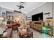 Spacious living room with entertainment center and comfortable seating at 6929 Benson Ferry St, Las Vegas, NV 89149
