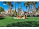 Community picnic area with a BBQ and ample seating space on green lawn at 700 Carnegie St # 3214, Henderson, NV 89052