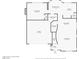Detailed first floor plan showcasing the layout of the kitchen, living spaces, and garage at 8528 Sierra Cima Ln, Las Vegas, NV 89128