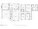 Detailed floor plan of both floors showcasing layout of bedrooms, living spaces, and garage at 8528 Sierra Cima Ln, Las Vegas, NV 89128