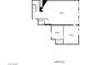 Lower level floorplan showing bedroom, bathroom and multiple storage spaces at 9904 Moonridge Ct, Las Vegas, NV 89134